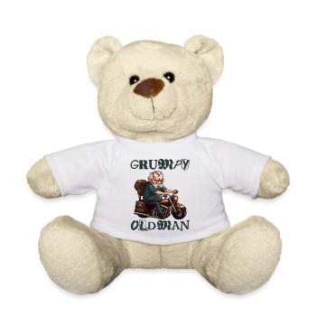 GRUMPY OLD MAN - Teddy Bear - white - Front