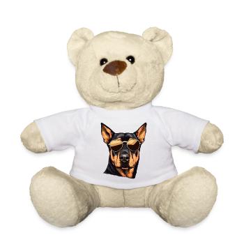 Rottweiler Cool - Nounours - blanc - Devant