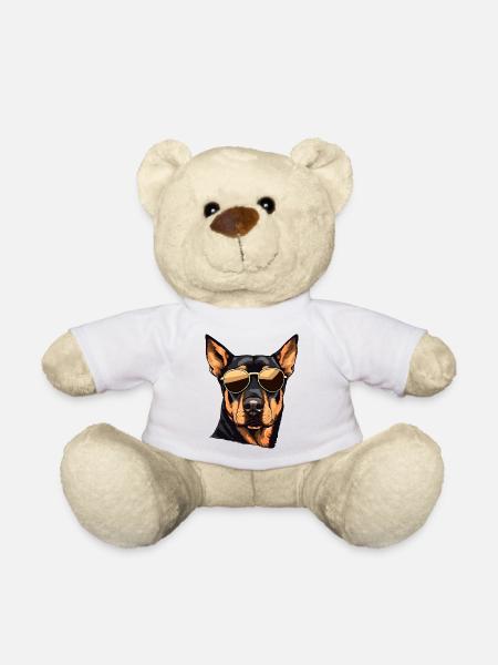 Rottweiler Cool - Teddy Bear - white
