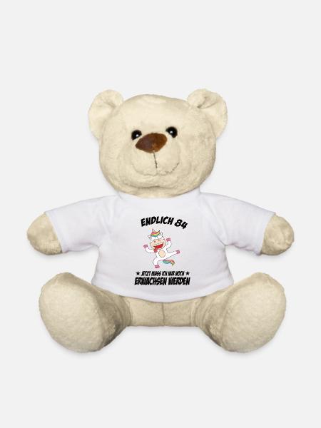 84 Geburtstag Positive Sprüche Zum 84 geburtstag - Teddy - Weiß