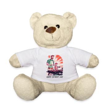 Cadeau de fête des pères pour les grillons père et fils - Nounours - blanc - Devant