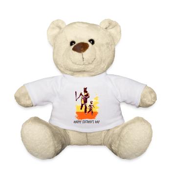 Baseball Fête des Pères Idée cadeau de la fête des mères - Nounours - blanc - Devant