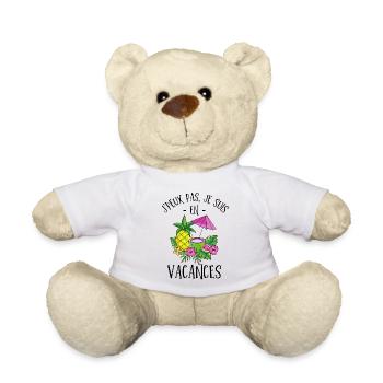 En vacances - Nounours - blanc - Devant