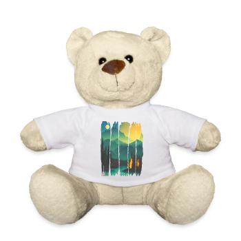 Landscape Campfire Forest - Teddy Bear - white - Front