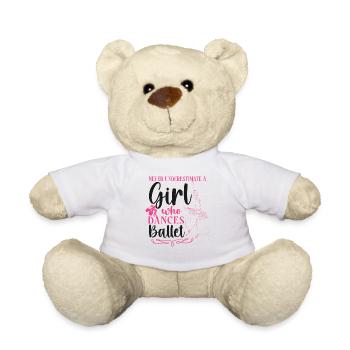 Ballet Dancer Dance Girl Ballerina - Teddy - Weiß - Vorne