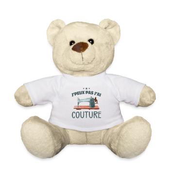 Je Peux Pas J'ai Couture - Nounours - blanc - Devant