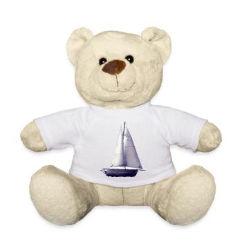 Sailing, Sailing, Sailboat, Sailor, Sailing Ship - Teddy Bear - white - Front