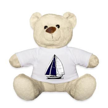 Sailing Sailboat Sailing Sailing Sailing Ship - Teddy Bear - white - Front