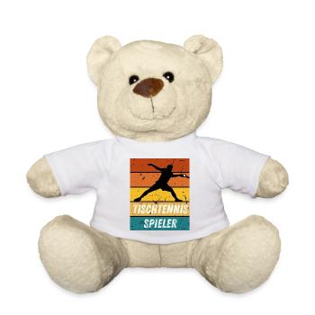 Tischtennisspieler - Teddy - Weiß - Vorne