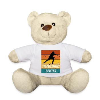 Tischtennisspieler - Teddy - Weiß - Vorne