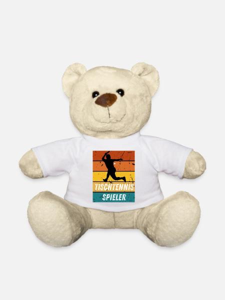 Tischtennisspieler - Teddy - Weiß