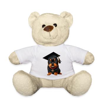 Diplôme Bachelor Rottweiler Dog Studies - Nounours - blanc - Devant
