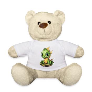 Mignon bébé dragon - Nounours - blanc - Devant