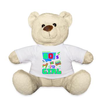 80er Jahre Retro KostümMottoparty Kostüm 90s Party - Teddy - Weiß - Vorne