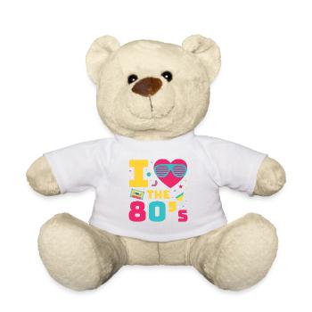 80er Jahre Retro KostümMottoparty Kostüm 90s Party - Teddy - Weiß - Vorne
