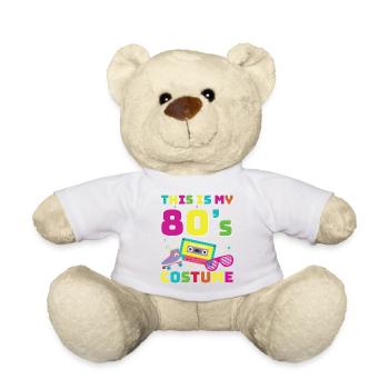 80er Jahre Retro KostümMottoparty Kostüm 90s Party - Teddy - Weiß - Vorne