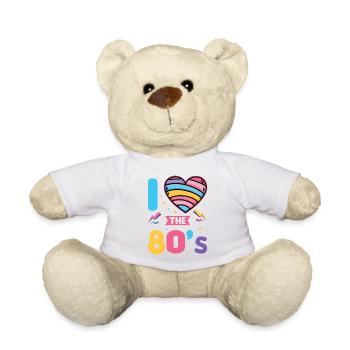 80er Jahre Retro KostümMottoparty Kostüm 90s Party - Teddy - Weiß - Vorne
