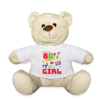 80er Jahre Retro KostümMottoparty Kostüm 90s Party - Teddy - Weiß - Vorne