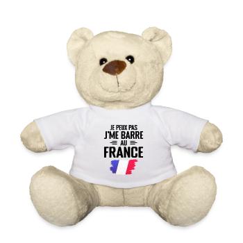 Je Peux Pas J'me Barre Au France - Nounours - blanc - Devant