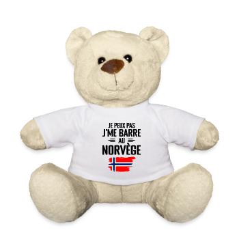 Je Peux Pas J'me Barre Au Norvège - Nounours - blanc - Devant