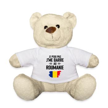 Je Peux Pas J'me Barre Au Roumanie - Nounours - blanc - Devant