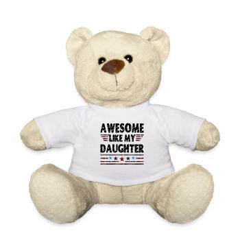 Génial comme ma fille - Nounours - blanc - Devant