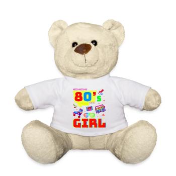 80er Jahre Retro KostümMottoparty Kostüm 90s Party - Teddy - Weiß - Vorne