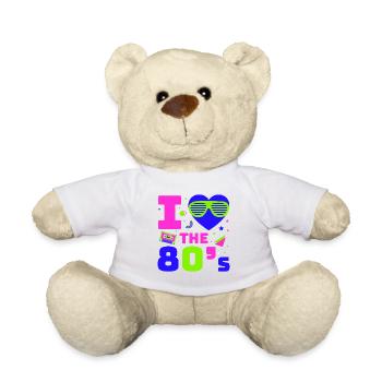 80er Jahre Retro KostümMottoparty Kostüm 90s Party - Teddy - Weiß - Vorne