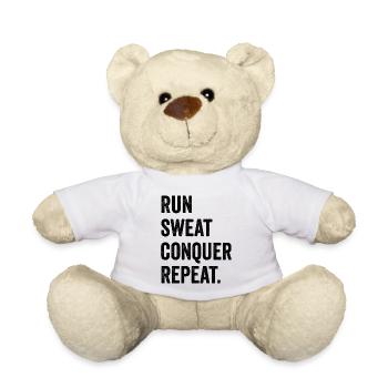 Laufen. Schwitzen. Erobern. Wiederholen. - Teddy - Weiß - Vorne