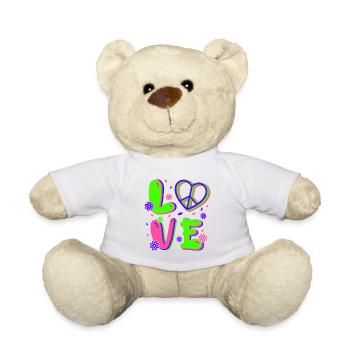 80er Jahre Retro KostümMottoparty Kostüm 90s Party - Teddy - Weiß - Vorne
