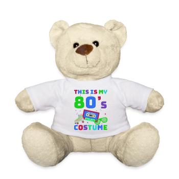 80er Jahre Retro KostümMottoparty Kostüm 90s Party - Teddy - Weiß - Vorne