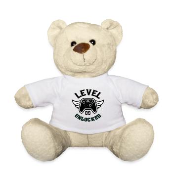 Level 89 Unlocked 89 Birthday - Teddy Bear - white - Front