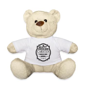 Absolut Echter Kerl Carsten Bleib So Wie Du Bist - Teddy - Weiß - Vorne