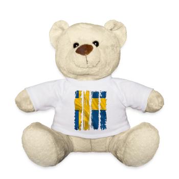 Schweden Schweden Flagge national norden skandinavia - Teddy - Weiß - Vorne