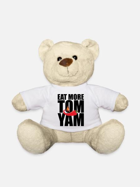 EAT MORE TOM YAM - Epic Shirt - Teddy - Weiß
