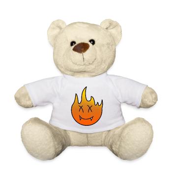 flame - Teddy Bear - white - Front
