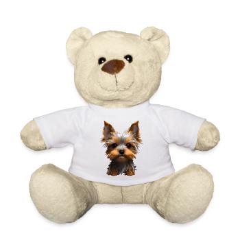 Yorkshire Terrier Puppy Dog Dog Owner - Teddy Bear - white - Front