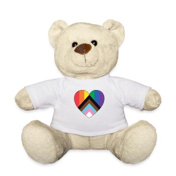 Pride LGBT love wins, we are queer and proud - Teddy Bear - white - Front