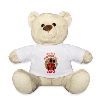 To My Awesome Dad , Happy Fathers Day - Teddy - Weiß - Vorne