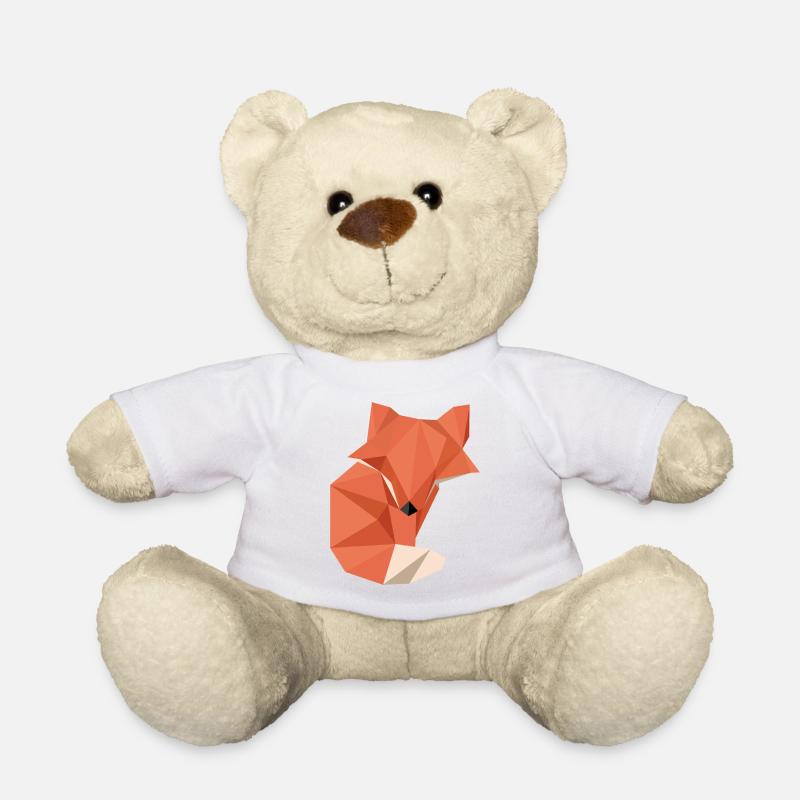 Origami Fox - Teddy Bear - white