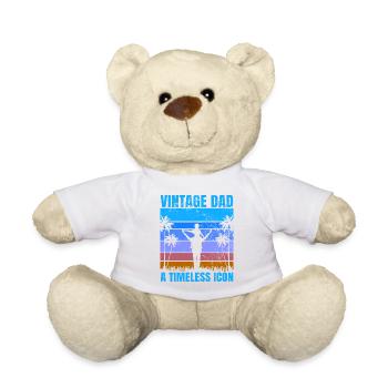 Retro Vintage Daddy 60s 70s 80s 90s Costume de fête - Nounours - blanc - Devant