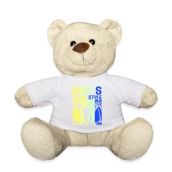 Retro Vintage Daddy 60s 70s 80s 90s Costume de fête - Nounours - blanc - Devant