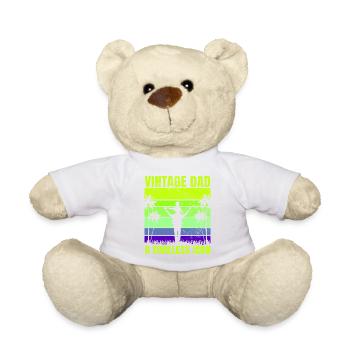 Super Dad, Daddy, Best Dad Dad Father's Day - Teddy Bear - white - Front