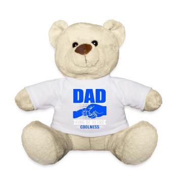 Super Dad, Daddy, Best Dad Dad Father's Day - Teddy Bear - white - Front