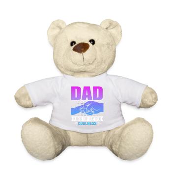 Super Dad, Daddy, Best Dad Dad Father's Day - Teddy Bear - white - Front