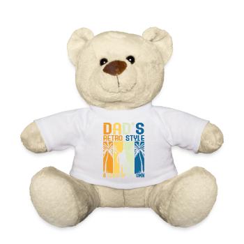 Super Dad, Daddy, Best Dad Dad Father's Day - Teddy Bear - white - Front
