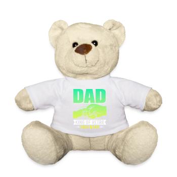 Super Dad, Daddy, Best Dad Dad Father's Day - Teddy Bear - white - Front