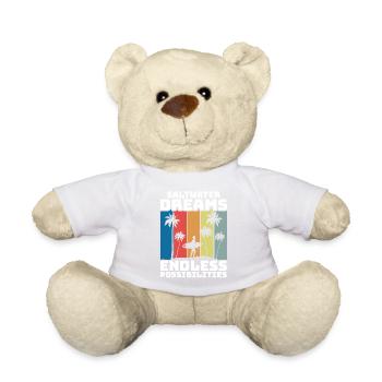 Surfing, kitesurfing, wakeboarding, beach surfers - Teddy Bear - white - Front
