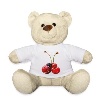 Cerises Myrtilles - Nounours - blanc - Devant