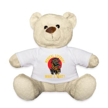Horror Plague Doctor Film Festival Halloween Zombie - Teddy Bear - white - Front
